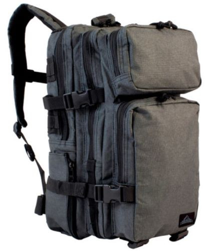 Red Rock Gear Urban Assault Pack Charcoal - 28 Liter Capacity with Collapsible Bottle Pockets