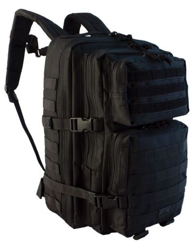 Red Rock Gear Large Assault Pack with Webbing - Black, 11.5"W x 18"H x 12"D