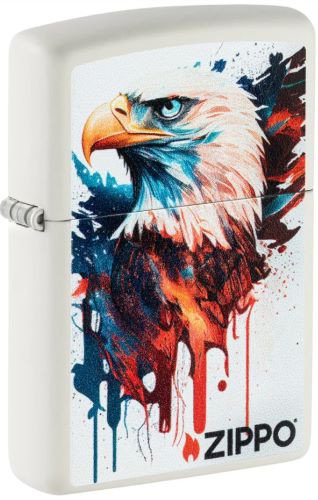 ZIPPO White Matte Eagle Windproof Lighter - Classic Reliability