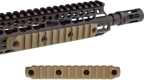 Bravo Company Mfg. BCM Nylon KeyMod Rail Section - 5.5" Flat Dark Earth