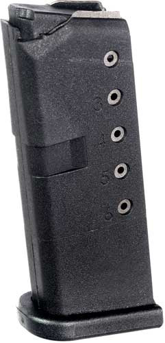 Pro Mag Glock 42 Magazine with 6-Round Capacity - Black Polymer