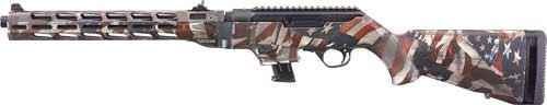 Ruger PC Carbine 9mm Luger Modern Sporting Rifle with American Flag Camo Finish