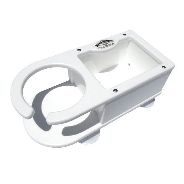 Deep Blue Marine MB-1 Single Cup Holder with Storage for Boats and Marine Vehicles