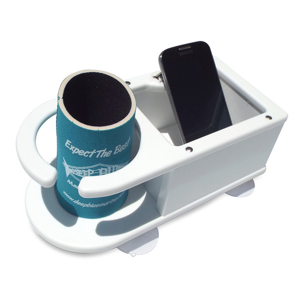 Deep Blue Marine MB-1 Single Cup Holder with Storage for Boats and Marine Vehicles