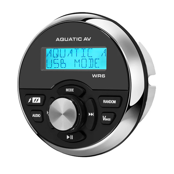Aquatic AV WR6 Wired Remote Control for 6-Series Marine and Outdoor Audio Systems
