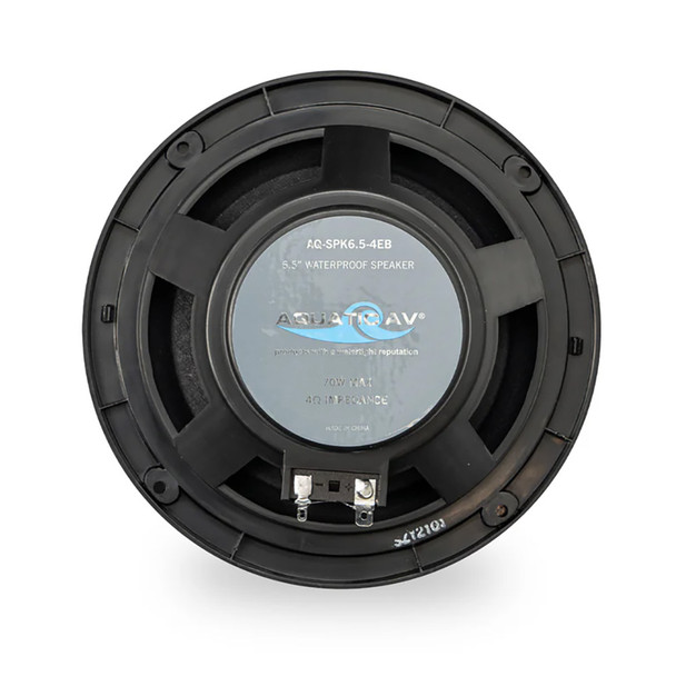 Aquatic AV EC122 6.5-Inch Waterproof Marine Speakers - Black Pair