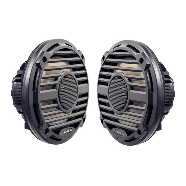 Aquatic AV PRO Classic 6.5-Inch Waterproof RGB Marine Speakers - Black
