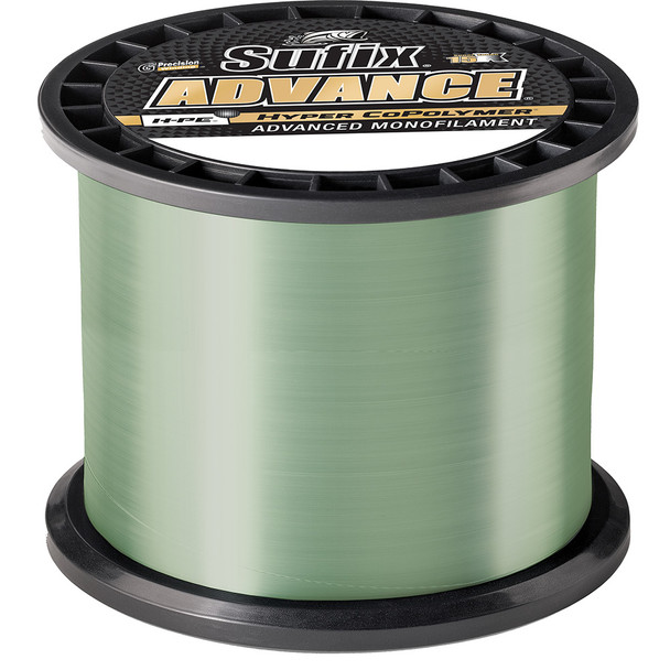 Sufix Advance Monofilament 12lb Low-Vis Green Fishing Line - 1200 Yards