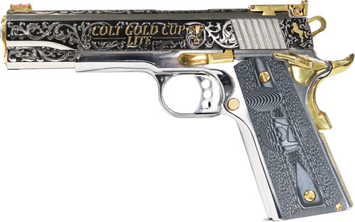Colt Gold Cup Lite .38 Super Semi-Auto Pistol with Stainless Frame and Gold Slide