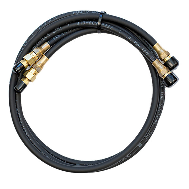 Power-Pole 10 ft. Hydraulic Hose Extension Kit with Green Marine Hydraulic Fluid