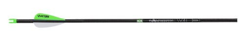 Victory Archery VLR Elite Carbon Arrows - 6 Pack, 8.2 GPI, 0.166 Inch ID / 0.233 Inch OD, Black