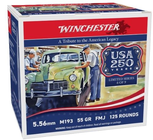 Winchester Ammunition USA 5.56x45 NATO 55-Grain Full Metal Jacketed Rifle Ammo