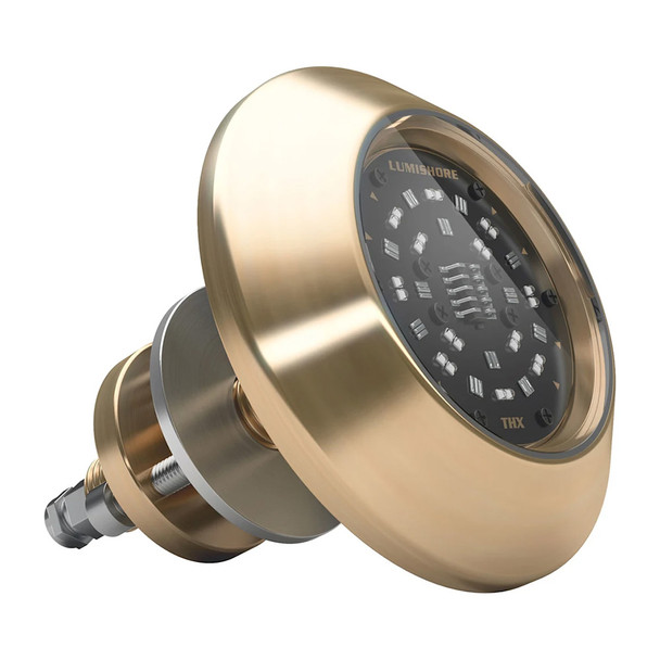 Lumishore ORA THX204 Thru-Hull Single Light White - Marine Underwater Lighting with 6,100 Lumens and Ultra-Wide 110° Beam Angle