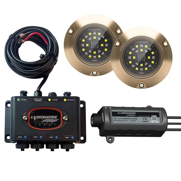 Lumishore LUX SMX154 2 Lights Hub and Command Center System for Marine Underwater & Above-Water Lighting