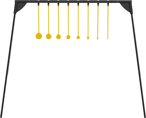 Caldwell AR500 Rimfire Challenge Target Kit with Stand – Steel Construction, Assorted Sizes