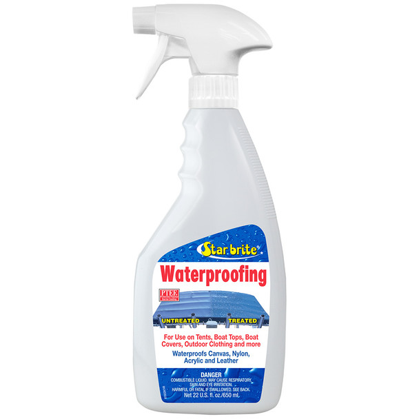 Star brite Waterproofing Spray & Stain Protection - 22 oz for Outdoor Fabrics, Boat Covers, Tents, and More