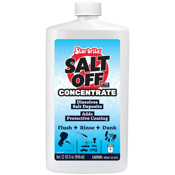Star brite Salt Off Concentrate - 32 oz Salt Remover and Engine Flush Solution