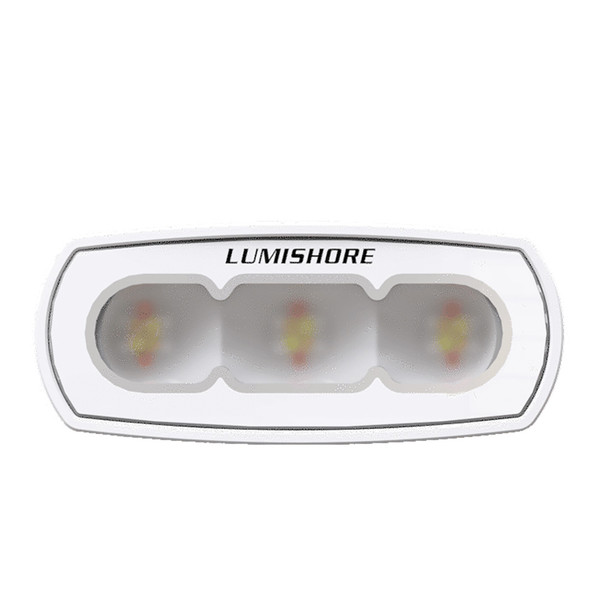 Lumishore LUX 4-inch Flood Light with White Housing and CRGBW Color Control