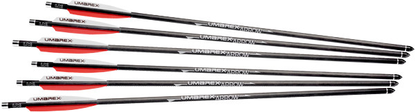 RWS Umarex AirSaber Arrows 6 Pack * Carbon Fiber Shafts for Precise Flight and Durability