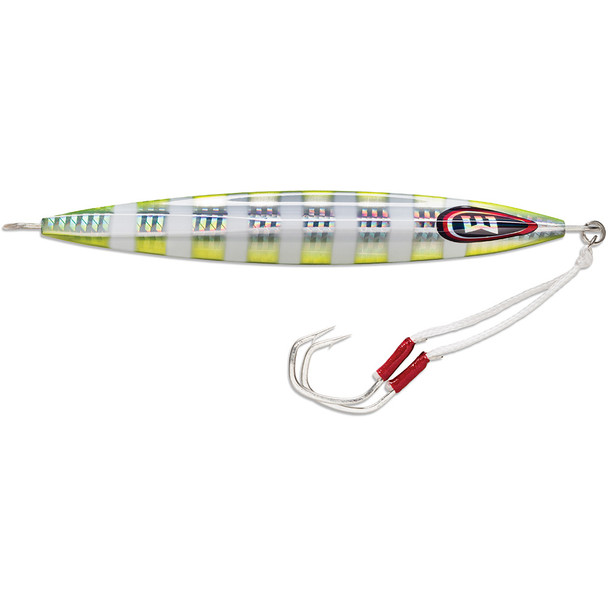 Williamson Kensaki 220 Jig - 6.75 inch, 7.75 oz Chartreuse Blink