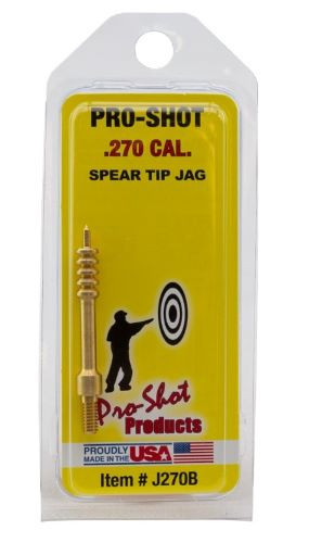 Pro-Shot Products J270B Brass Jag with Spear Tip for Precision Cleaning