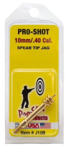Pro-Shot Products J10B Brass Jag with Spear Tip for Precise Cleaning