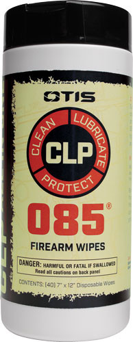 Otis O85 CLP Wipes – 40 Count Multi-Purpose Metal Cleaning and Lubrication Wipes