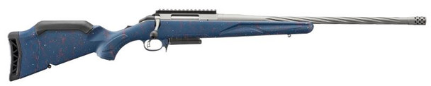 Ruger American GenII .308 Win Sporting Rifle with Fluted Threaded Barrel and Blue Synthetic Stock