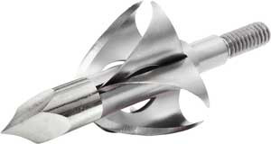 Flying Arrow Archery T3100 Toxic Broadheads * 100 Grain, 7/8" Cut Diameter, Silver Finish