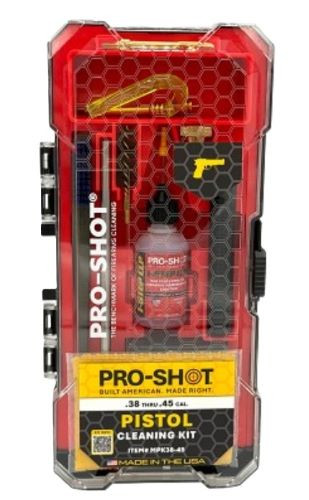 Pro-Shot Products MPK38-45 Pistol Cleaning Kit for .38 and .45 Caliber Firearms
