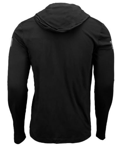 Glock Hooded Performance Long Sleeve T-Shirt in Black, Size Large