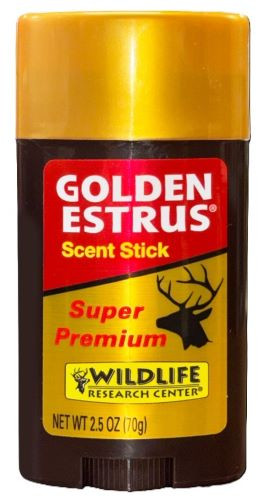 Wildlife Research WRC Golden Estrus Scent Stick - 2.5 oz Deer Scent for Hunting