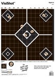Champion Visishot Target - 13 x 18 inches, 10 Pack with Bright Orange Circles for Shooting Accuracy