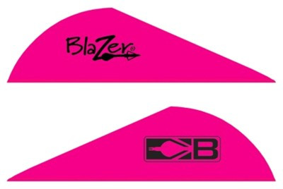 Bohning Blazer Vanes 10832HP2 - Hot Pink, 2-Inch Universal Arrow Vanes for Broadheads, Crossbows & 3D Archery