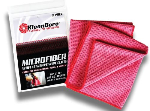 KleenBore Microfiber Waffle Cloth - 18 x 18 Inches, Absorbs Up to 7X