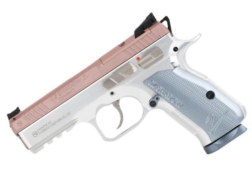CZ-USA Shadow 2 Compact 9mm FS Pistol with Rose Gold Finish and Fiber Optic Sights