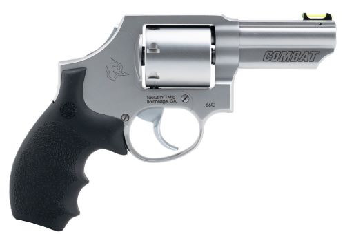 Taurus 66 Combat .357 Magnum Revolver, 3-Inch Stainless Barrel with Adjustable Sights