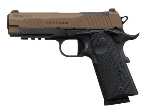 SIG 1911 X Freedom 45 ACP Semi-Auto Pistol with Night Sights and Cerakote Finish