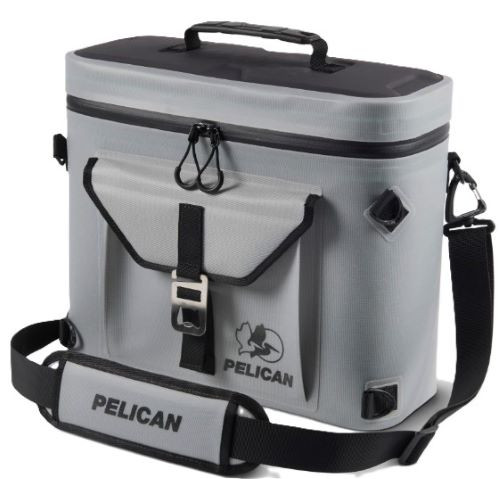 Pelican DayVenture 9 Quart Soft Cooler in Light Gray with Exterior Pockets