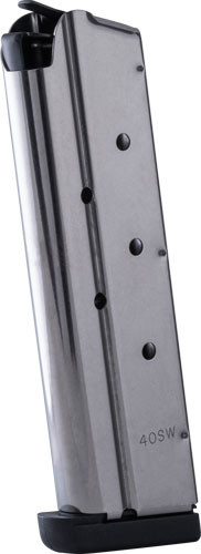 Check Mate Industries CM4019118S 1911 Stainless Steel 9-Round Magazine for .40 S&W Pistols
