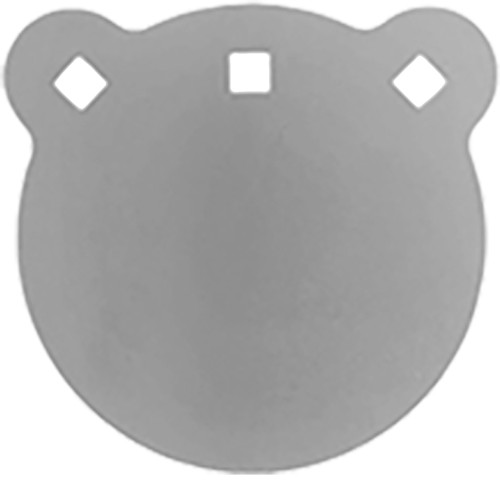 Bash Target Supply AR550 Gong Target - 6-inch Laser Cut Steel Shooting Target