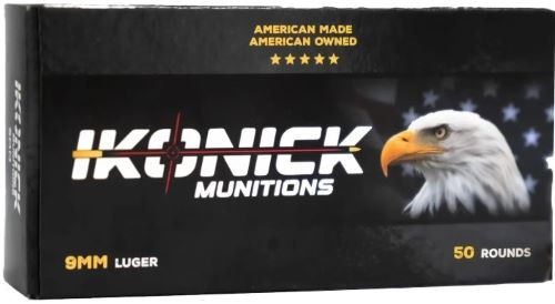 IKONICK USA 9MM 147 Grain FMJ Ammunition – Reloadable Full Metal Jacketed Bullets