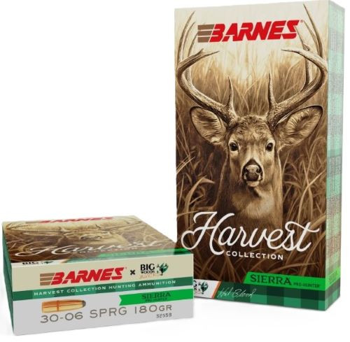 Barnes Harvest 30-06 Springfield Rifle Ammunition - Big Woods Bucks Edition