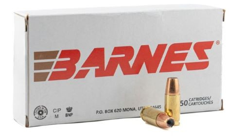 Barnes 9mm 115 Grain Jacketed Hollow Point Ammunition - Model 32521