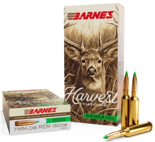 Barnes Harvest 7mm-08 Remington 150 Grain Polymer Tipped Hunting Ammo