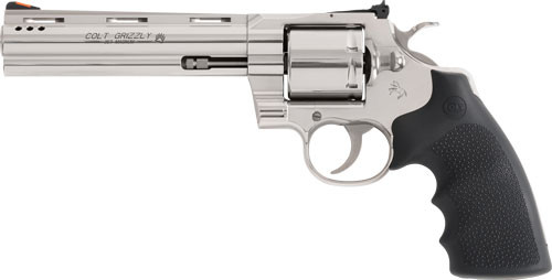 Colt Grizzly .357 Magnum 6-inch Stainless Revolver with Adjustable Sights and Rubber Grips