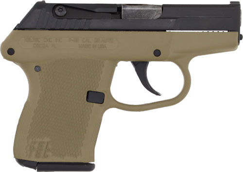 Kel-Tec P-32 32 ACP Semi-Auto Pistol with Tan Frame and Blued Slide