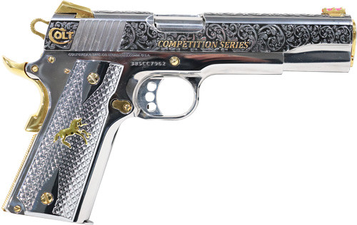 Colt Competition .38 Super 5-Inch Stainless Semi-Auto Handgun with National Match Barrel