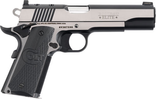 Colt Combat Elite Government 1911 .45 ACP Semi-Auto Pistol with Night Sights and Bi-Tone Finish