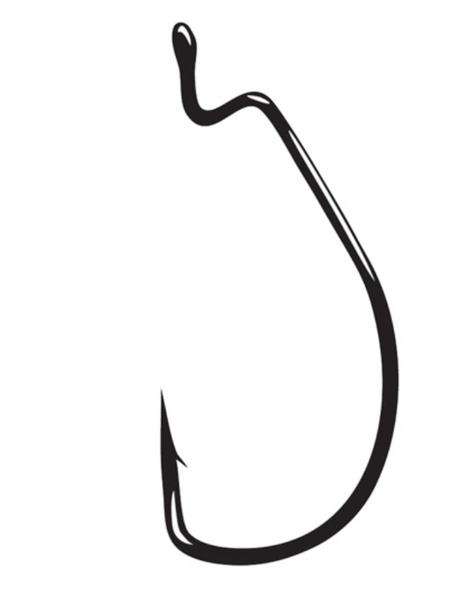 SPRO/GAMAKATSU GAMA EWG Worm Hook Black, Pack of 5